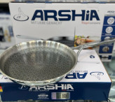 تابه تک دسته استیل کف لیزری سایز ۲۸ عرشیا ARSHIA مدل ۳۱۶۶