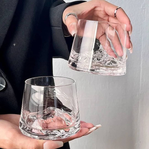 نیم لیوان کوه یخ ساده Deli glass ترکیه